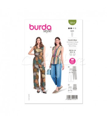 BURDA πατρόν φόρμα μπλούζα 5914